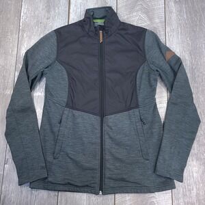 Kathmandu Jacket Womens 12 Grey Altica 100 Hybrid Fleece Full Zip Outdoor Coat